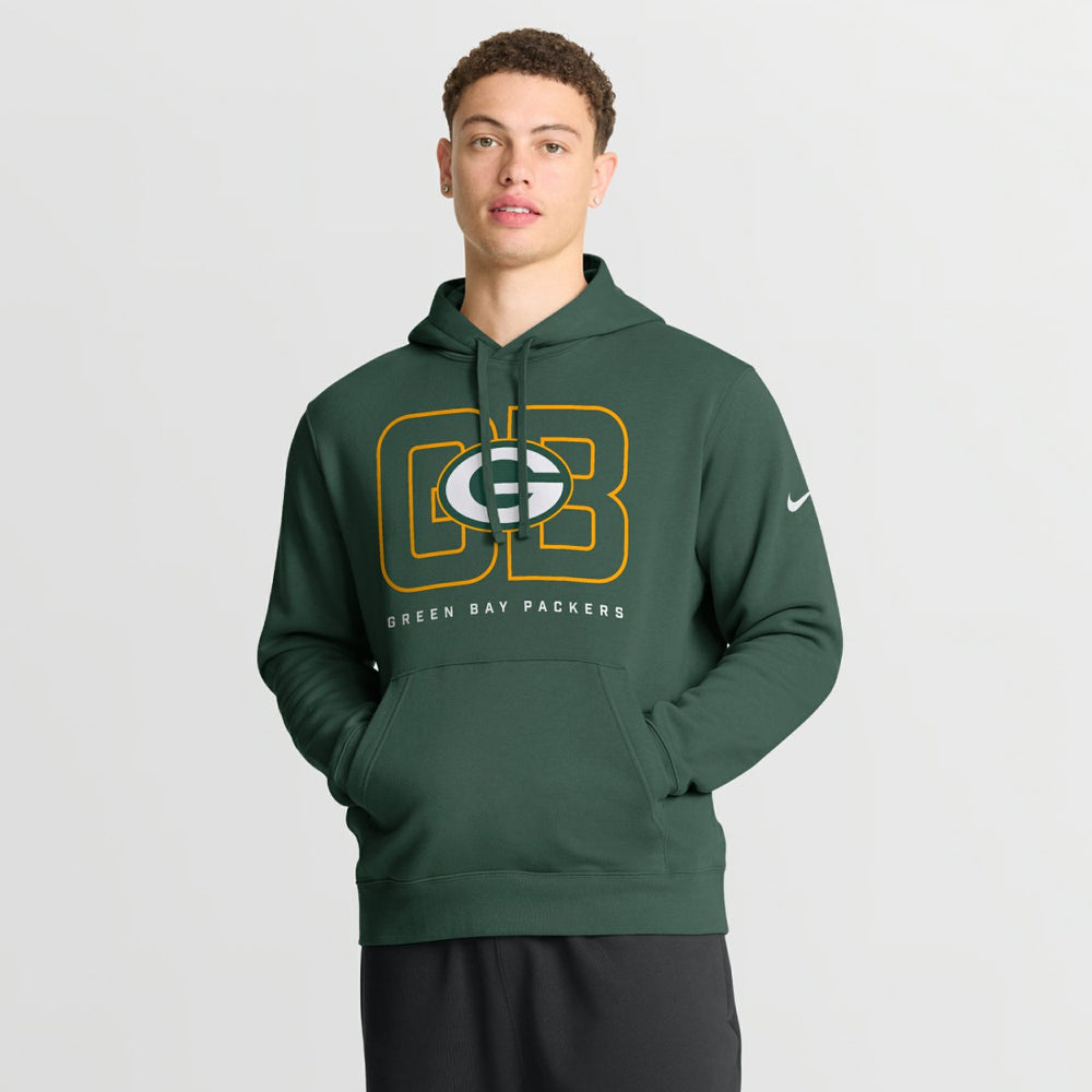 Green Bay Packers Busted Play Club Fleece Pullover Hoodie - Green online