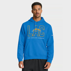 Los Angeles Chargers Busted Play Club Fleece Pullover Hoodie - Powder Blue discount