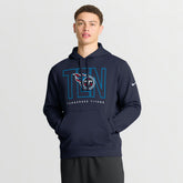 Tennessee Titans Busted Play Club Fleece Pullover Hoodie - Navy sale