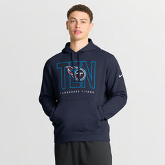 Tennessee Titans Busted Play Club Fleece Pullover Hoodie - Navy sale