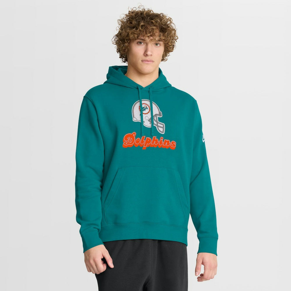 Miami Dolphins Best Season Rewind Club Pullover Hoodie - Aqua cheap