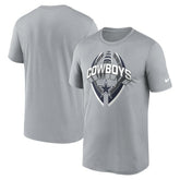 Dallas Cowboys Legend Icon Performance T-Shirt - Gray discount
