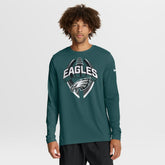 Philadelphia Eagles Primetime Legend Icon Performance Long Sleeve T-Shirt - Midnight Green discount