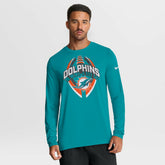 Miami Dolphins Primetime Legend Icon Performance Long Sleeve T-Shirt - Aqua online