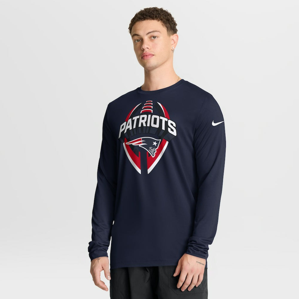 New England Patriots Primetime Legend Icon Performance Long Sleeve T-Shirt - Navy online