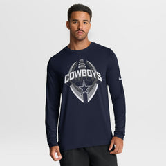Dallas Cowboys Primetime Legend Icon Performance Long Sleeve T-Shirt - Navy for sale