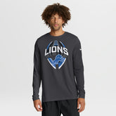 Detroit Lions Primetime Legend Icon Performance Long Sleeve T-Shirt - Anthracite on sale