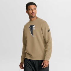 Atlanta Falcons Swing Pass Rewind Club Pullover Sweatshirt - Tan on sale