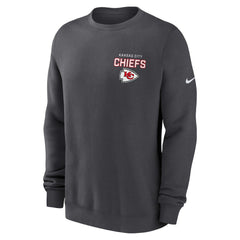 Kansas City Chiefs Primetime Club Fleece Pullover Sweatshirt - Anthracite online