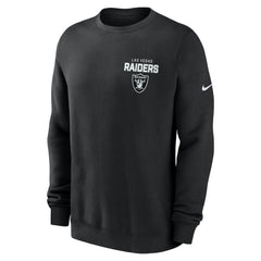Las Vegas Raiders Primetime Club Fleece Pullover Sweatshirt - Black outlet
