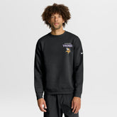 Minnesota Vikings Primetime Club Fleece Pullover Sweatshirt - Black for sale