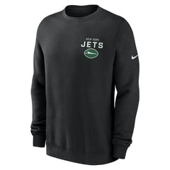New York Jets Primetime Club Fleece Pullover Sweatshirt - Black for sale