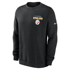 Pittsburgh Steelers Primetime Club Fleece Pullover Sweatshirt - Black sale