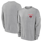 Tampa Bay Buccaneers Primetime Club Fleece Pullover Sweatshirt - Heather Gray online