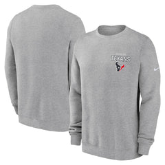 Houston Texans Primetime Club Fleece Pullover Sweatshirt - Heather Gray online