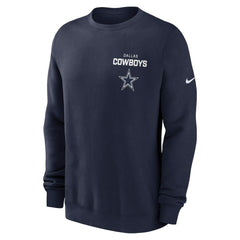 Dallas Cowboys Primetime Club Fleece Pullover Sweatshirt - Navy cheap