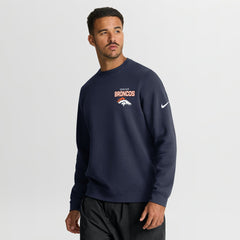 Denver Broncos Primetime Club Fleece Pullover Sweatshirt - Navy discount