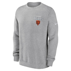 Chicago Bears Primetime Club Fleece Pullover Sweatshirt - Heather Gray outlet
