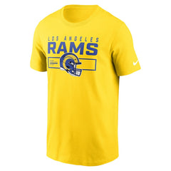 Los Angeles Rams Primetime Helmet Essential T-Shirt - Gold outlet