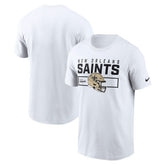 New Orleans Saints Primetime Helmet Essential T-Shirt - White online
