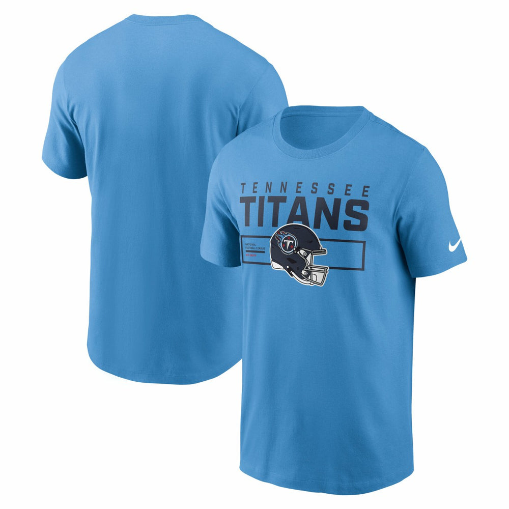 Tennessee Titans Primetime Helmet Essential T-Shirt - Light Blue discount