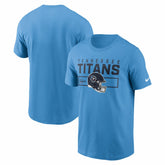 Tennessee Titans Primetime Helmet Essential T-Shirt - Light Blue discount