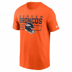 Denver Broncos Primetime Helmet Essential T-Shirt - Orange cheap