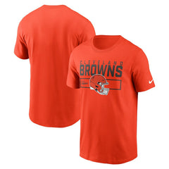 Cleveland Browns Primetime Helmet Essential T-Shirt - Orange for sale