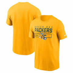 Green Bay Packers Primetime Helmet Essential T-Shirt - Gold online