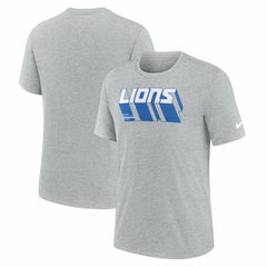 Detroit Lions Long Pass Tri-Blend T-Shirt - Heather Gray cheap