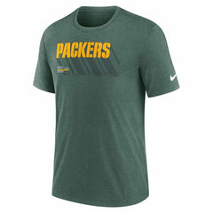 Green Bay Packers Long Pass Tri-Blend T-Shirt - Heather Green on sale