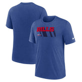 Buffalo Bills Long Pass Tri-Blend T-Shirt - Heather Royal online