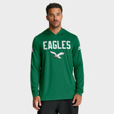 Philadelphia Eagles Big & Tall Alt Pack Dri-FIT Long Sleeve Hoodie T-Shirt - Kelly Green for sale