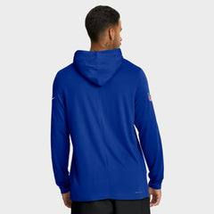 Buffalo Bills Big & Tall Sideline Dri-FIT Long Sleeve Hoodie T-Shirt - Royal outlet