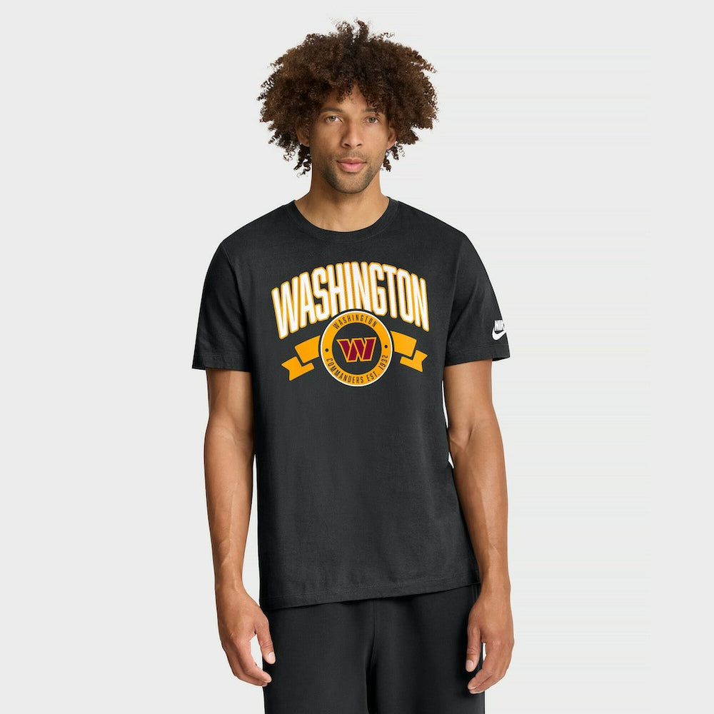 Washington Commanders Rewind Front and Back Hit Essential T-Shirt - Black outlet