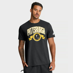 Pittsburgh Steelers Rewind Front and Back Hit Essential T-Shirt - Black cheap