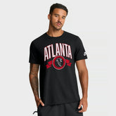 Atlanta Falcons Rewind Front and Back Hit Essential T-Shirt - Black cheap