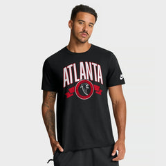 Atlanta Falcons Rewind Front and Back Hit Essential T-Shirt - Black cheap
