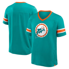 Miami Dolphins Hometown Premium Hashmark V-Neck T-Shirt - Aqua outlet