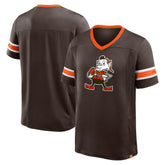 Cleveland Browns Hometown Premium Hashmark V-Neck T-Shirt - Brown cheap