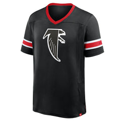 Atlanta Falcons Hometown Premium Hashmark V-Neck T-Shirt - Black for sale