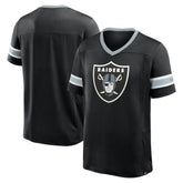 Las Vegas Raiders Hometown Premium Hashmark V-Neck T-Shirt - Black discount