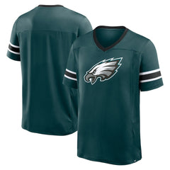 Philadelphia Eagles Hometown Premium Hashmark V-Neck T-Shirt - Midnight Green on sale