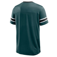 Philadelphia Eagles Hometown Premium Hashmark V-Neck T-Shirt - Midnight Green on sale