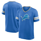Detroit Lions Hometown Premium Hashmark V-Neck T-Shirt - Blue discount