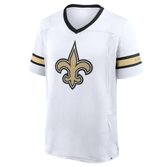 New Orleans Saints Redzone Hashmark V-Neck T-Shirt - White outlet