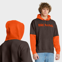 Cleveland Browns Helmet Retro Pullover Hoodie - Brown outlet