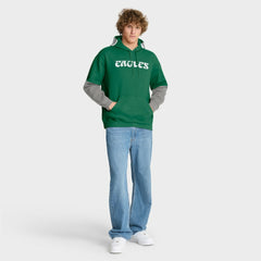 Philadelphia Eagles Helmet Retro Pullover Hoodie - Kelly Green online