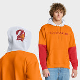 Tampa Bay Buccaneers Helmet Retro Pullover Hoodie - Tan on sale