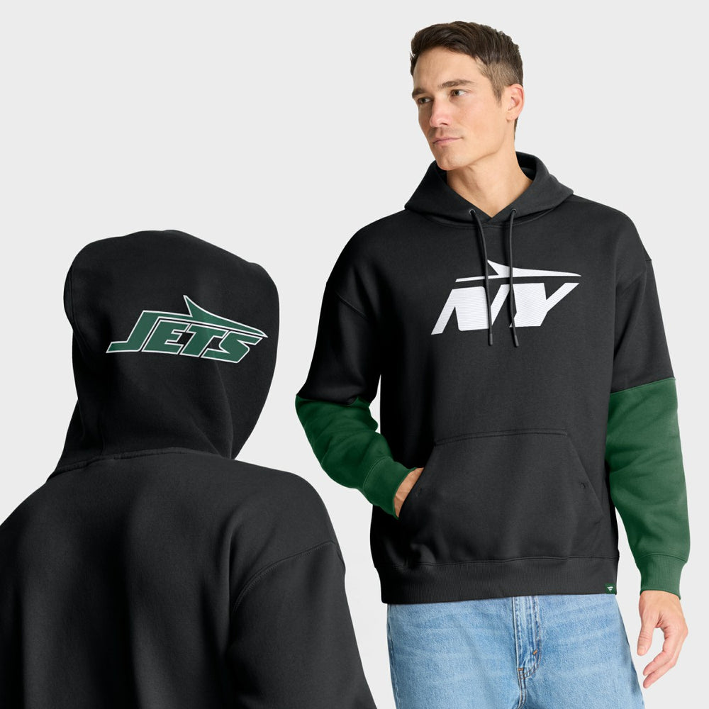 New York Jets Helmet Alt Pullover Hoodie - Black cheap